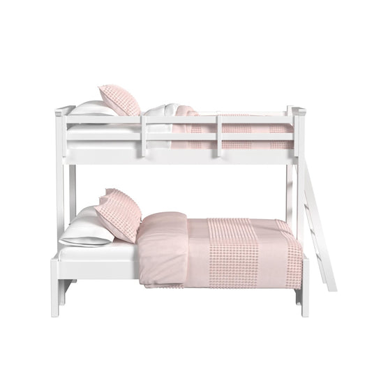 Picket House Furnishings - Brooklyn Kids Twin Over Full Bunk with Ladder in White - Y-15760-7-B4 veiw 2
