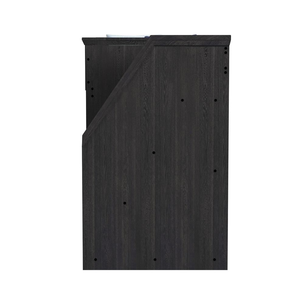 Picket House Furnishings - Brooklyn Kids Twin Over Twin Bunk with Staircase and Trundle in Charcoal - Y-15760-8-B3 veiw 3