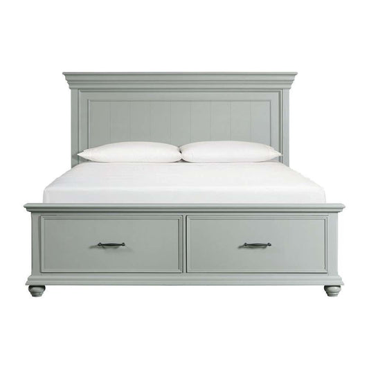 Picket House Furnishings - Brooks King Platform Storage Bed in Grey - SR350KB veiw 2