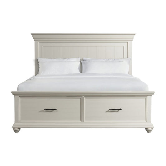 Picket House Furnishings - Brooks King Platform Storage Bed in White - SR650KB veiw 2