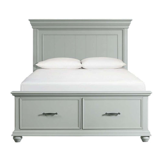Picket House Furnishings - Brooks Queen Platform Storage Bed in Grey - SR350QB veiw 2
