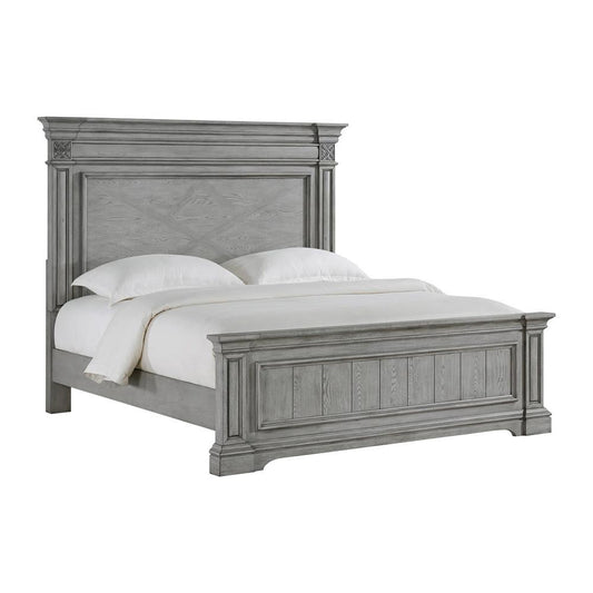 Picket House Furnishings - Brookstone King Panel 3PC Bedroom Set in Aged Grey - B-14210-3-KB-3PC veiw 2