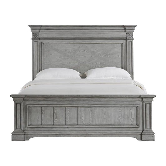 Picket House Furnishings - Brookstone King Panel Bed in Aged Grey - B-14210-3-KB veiw 2