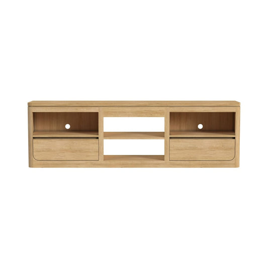 Picket House Furnishings - Camelot 82" TV Console without Fireplace Insert in Natural - LA-16860-6-TV3 view 2