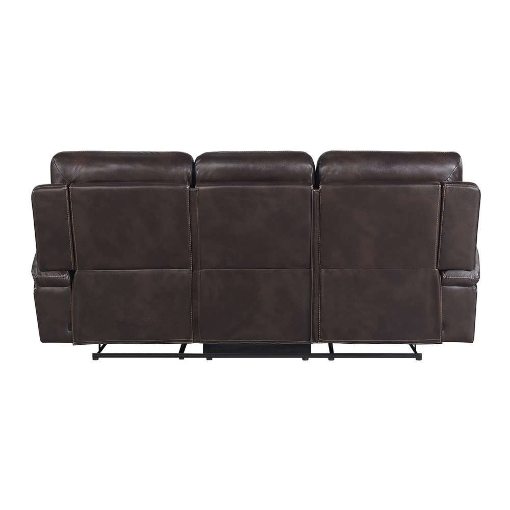 Picket House Furnishings - Campo Power Motion Sofa with Power Motion Head Recliner in Pebble Brown - U-4760-8200-305PP veiw 3