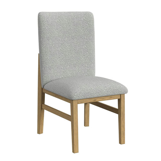 Picket House Furnishings - Canal Square Back Dining Side Chair with Grey Fabric in Natural Set of 2 - D-1710-5-SC1 view 2