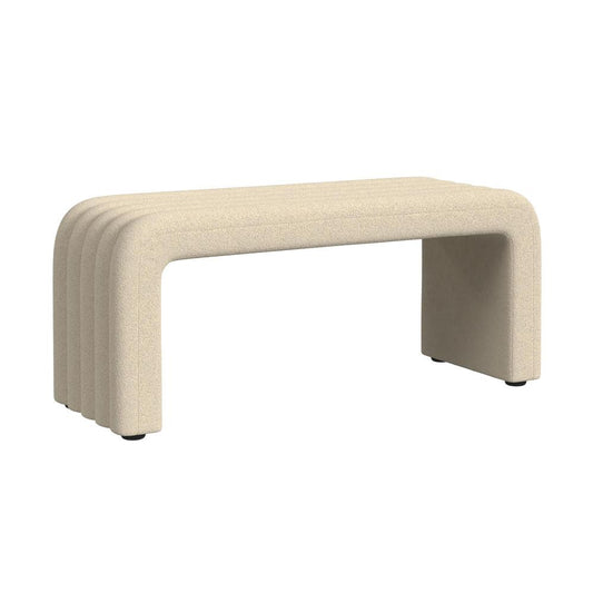 Picket House Furnishings - Canyon Bench With 2 Stools in Ching Cream - ULA-14960-11462-BN veiw 2