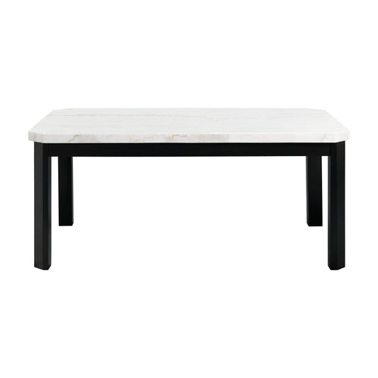 Picket House Furnishings - Celine White Marble Standard Height Dining Table - CFC700DTB veiw 2