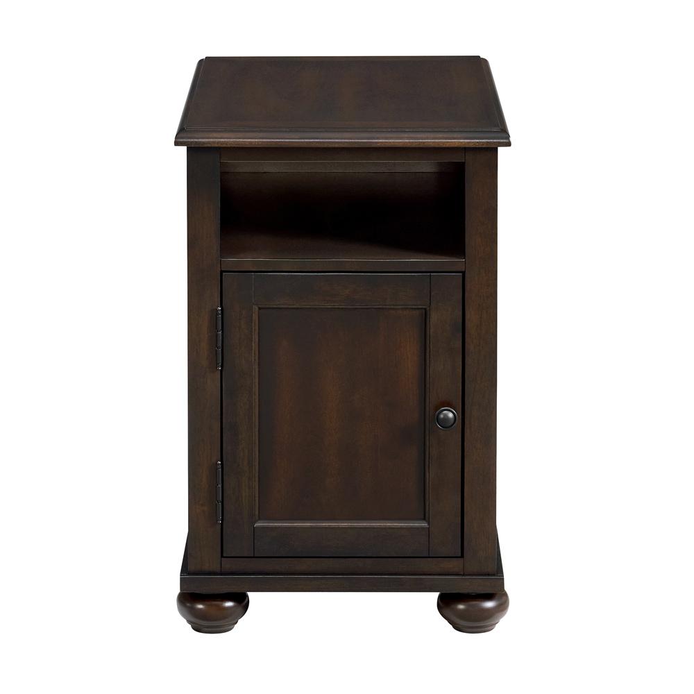 Picket House Furnishings - Chad Chairside Table with USB in Cherry - T-15740-5-CST veiw 2