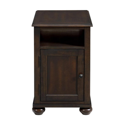 Picket House Furnishings - Chad Chairside Table with USB in Cherry - T-15740-5-CST veiw 2