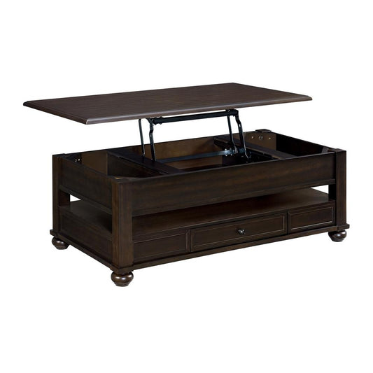 Picket House Furnishings - Chad Rectangular Lift-Top Coffee Table w/ Casters in Cherry - T-15740-5-RCT veiw 2