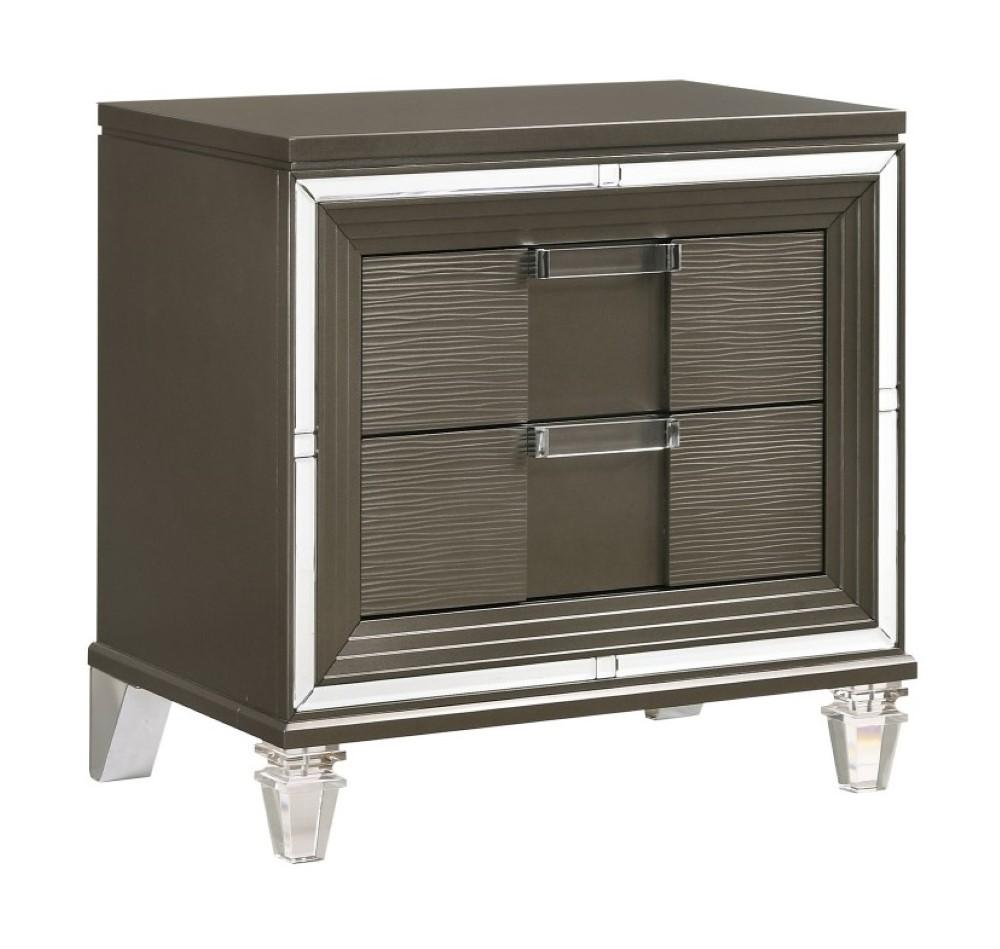 Picket House Furnishings - Charlotte 2 Drawer Nightstand With Usb in Copper - TN600NS veiw 1