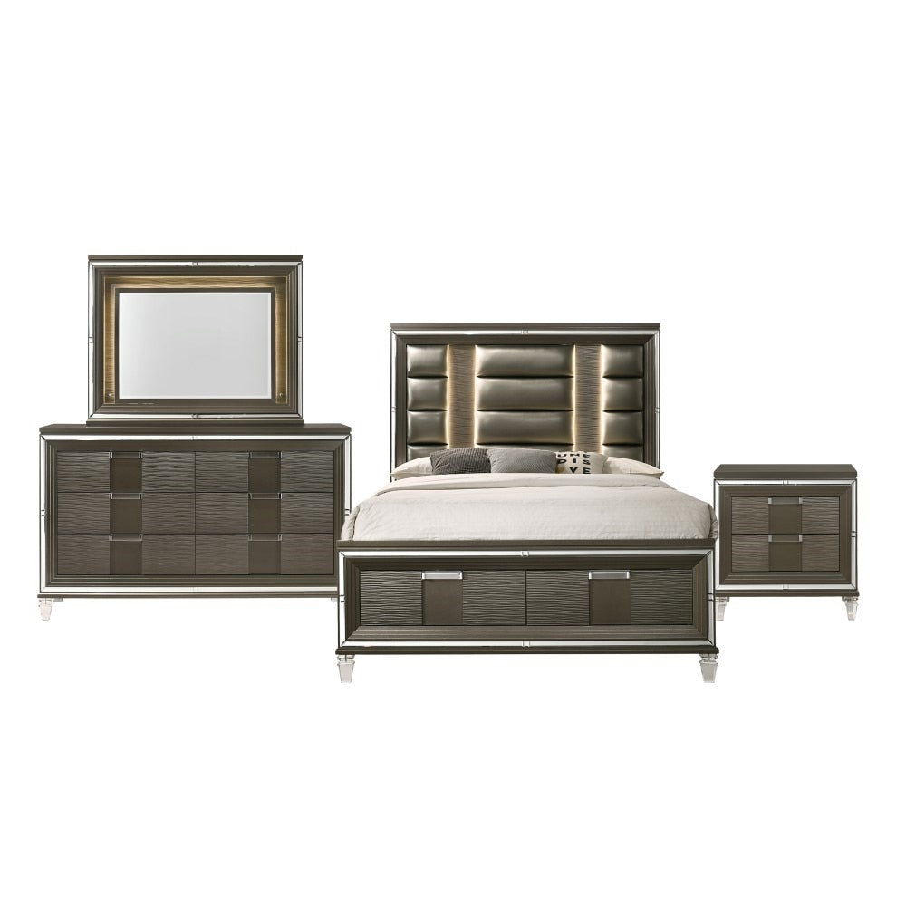 Picket House Furnishings - Charlotte Queen Storage 4Pc Bedroom Set in Copper - TN600QB4PC veiw 1