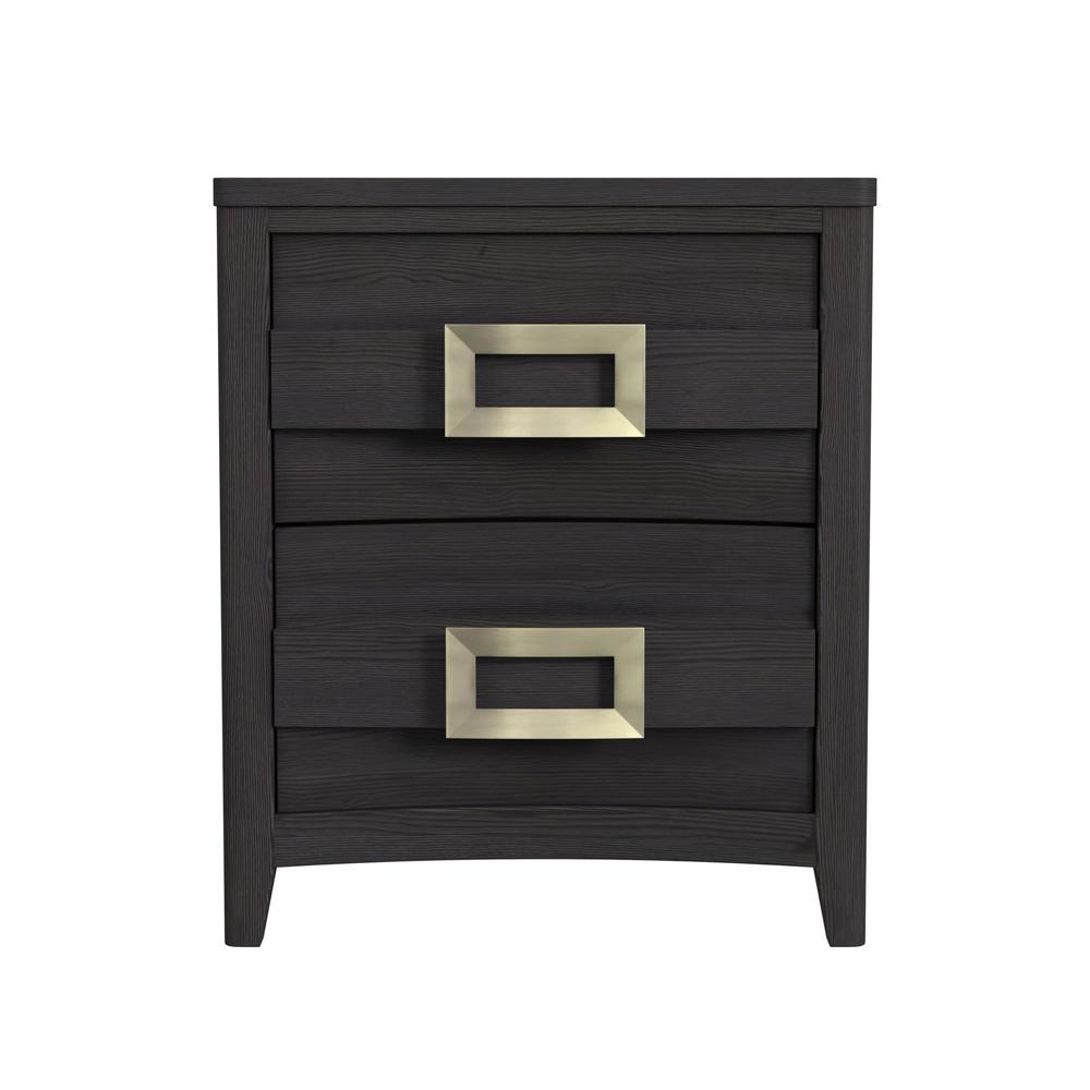 Picket House Furnishings - Chett 2-Drawer Nightstand with USB in Black - B-15990-8-NS veiw 2