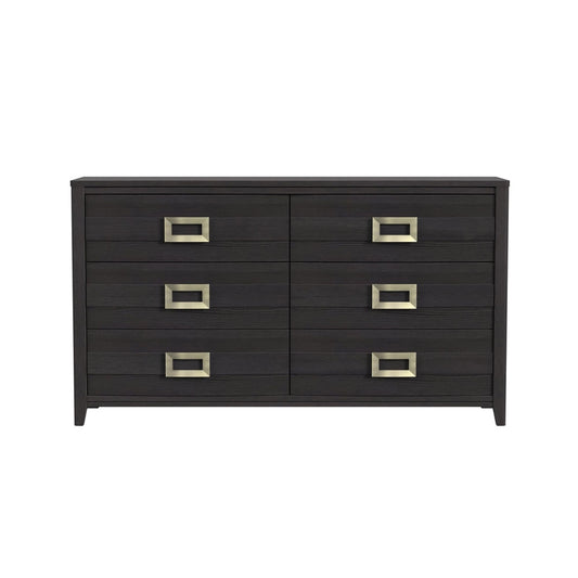 Picket House Furnishings - Chett 6-Drawer Dresser in Black - B-15990-8-DR veiw 2