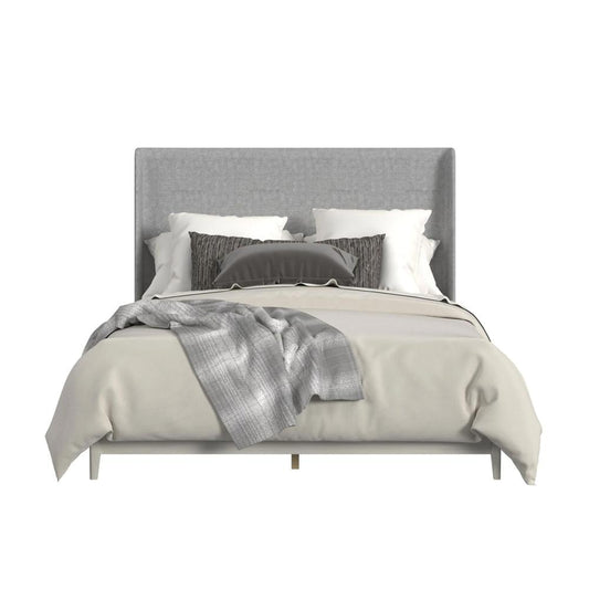 Picket House Furnishings - Clare King UPH Bed with Grey Fabric in Almond - B-13000-6-KUB veiw 2