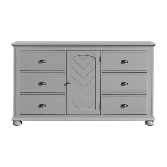 Picket House Furnishings - Conaughey 6-Drawer Dresser in Grey - B-9340-3-DR veiw 2