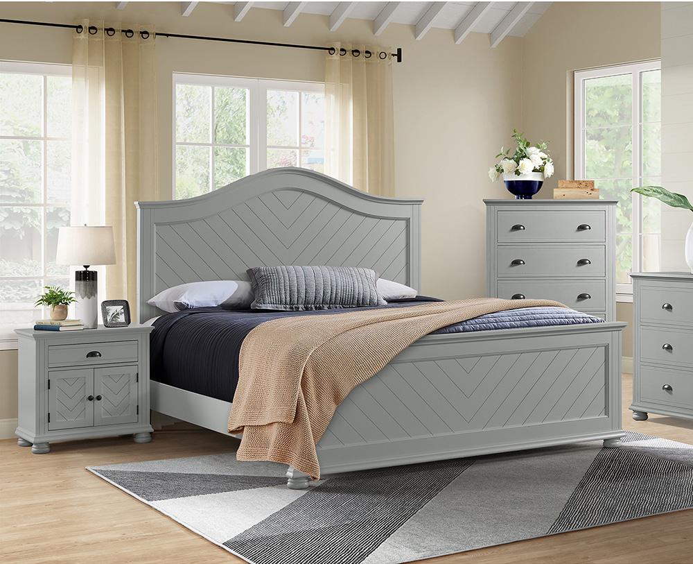 Picket House Furnishings - Conaughey Queen Panel 3PC Bedroom Set in Grey - B-9340-3-QB-3PC veiw 5