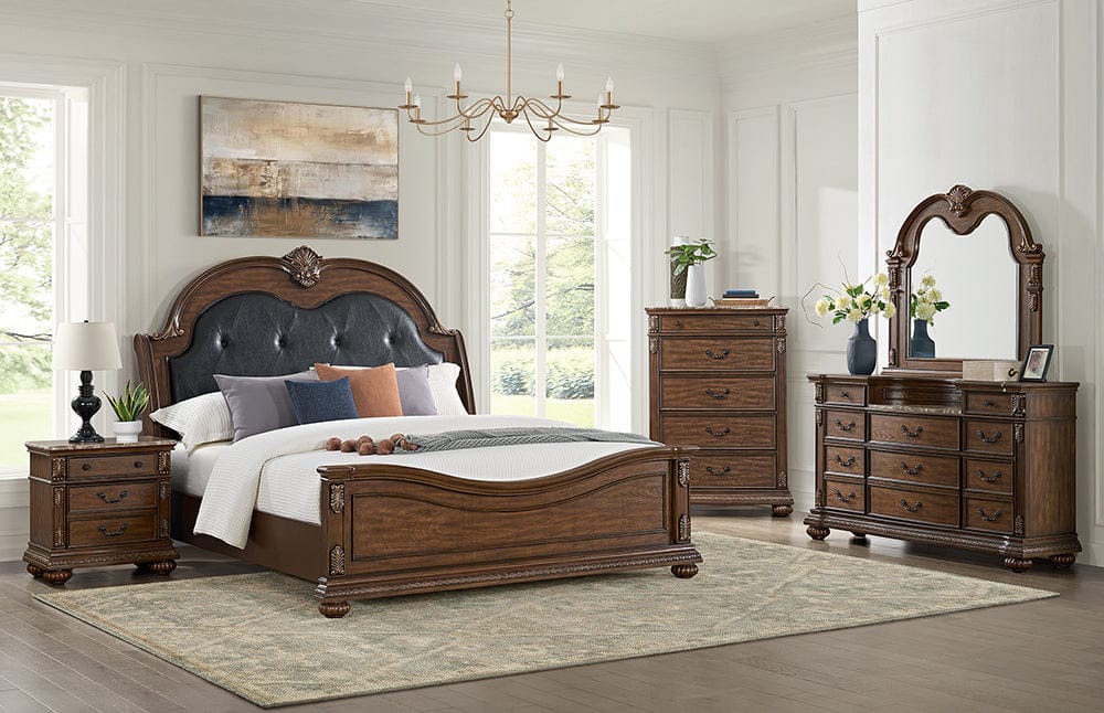 Picket House Furnishings - Concerto Nightstand with USB-C in Brown - B-18710-5-NS view 5