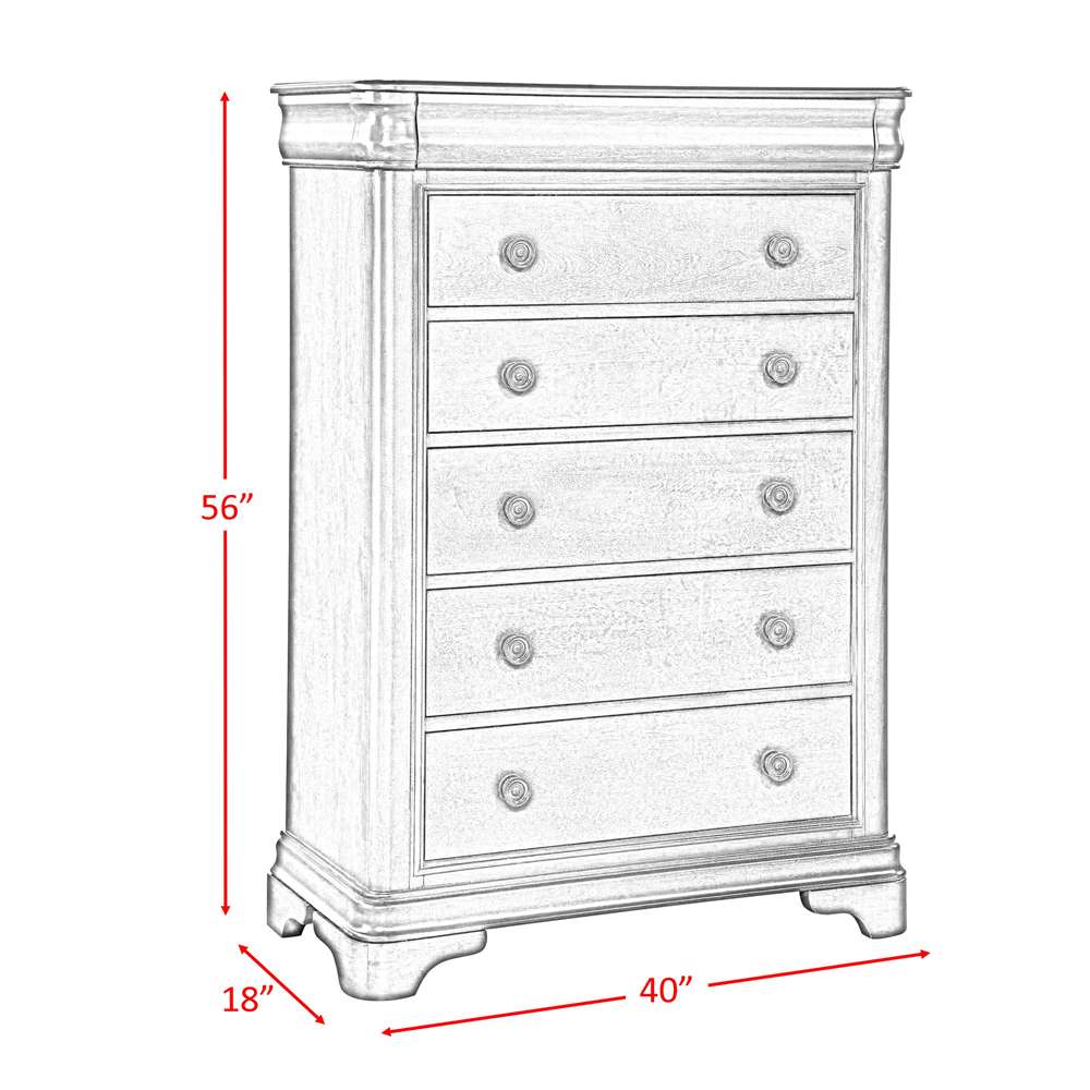 Picket House Furnishings - Conley Cherry Chest - CM750CH veiw 6