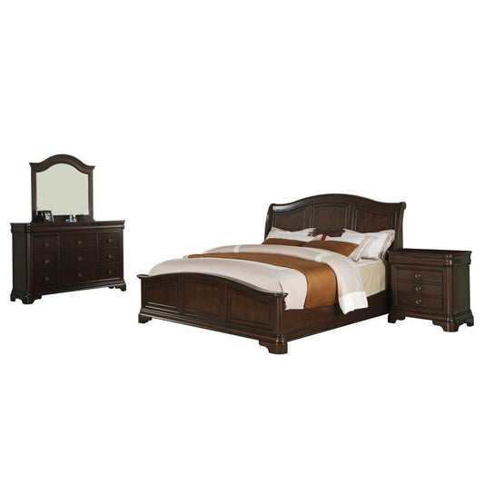 Picket House Furnishings - Conley Cherry Queen Panel 4PC Bedroom Set - CM750QB4PC veiw 2