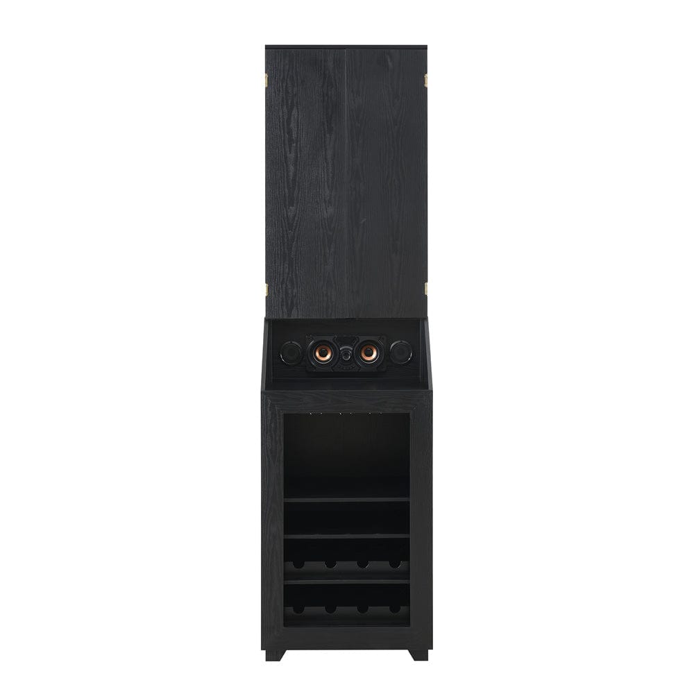 Picket House Furnishings - Cyclone Dartboard Cabinet with Speaker and LED in Black (3A Packing) - G-17920-8-DBCE view 4