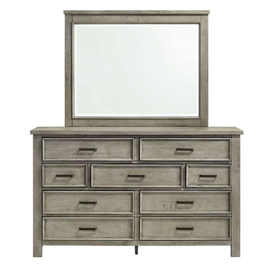 Picket House Furnishings - Damen Dresser & Mirror Set in Drift Grey - SV300DRMR veiw 2