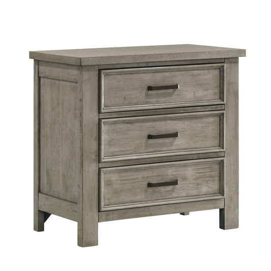 Picket House Furnishings - Damen King Storage 4PC Bedroom Set in Drift Grey - SV300KBNSCH view 2