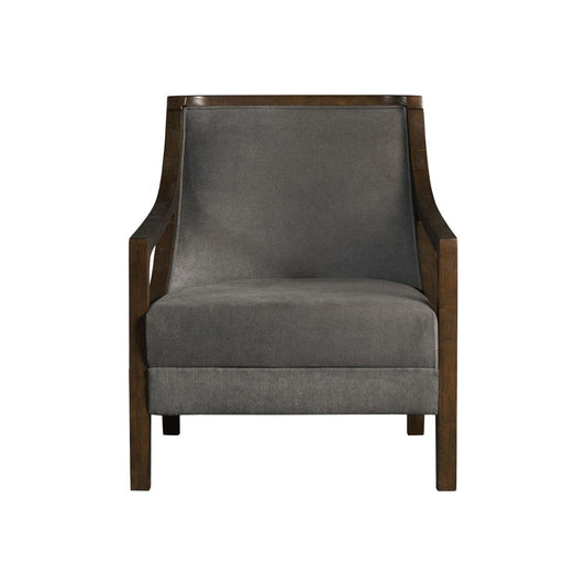 Picket House Furnishings - Dayna Accent Chair with Brown Frame In Charcoal - UHK526101E veiw 2