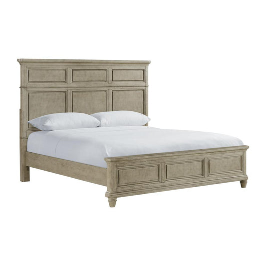 Picket House Furnishings - Emiko King Panel 5PC Bedroom Set with Door Chest in Light Grey - B-11360-3-KBCH2-5PC veiw 2