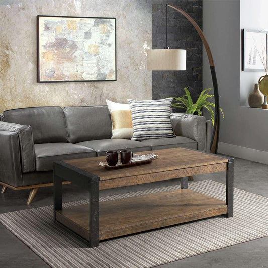 Picket House Furnishings - Enrico Rectangular Coffee Table in Walnut - TCA100CT veiw 2