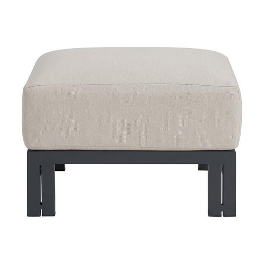 Picket House Furnishings - Fresca Ottoman - Dark Grey and Olefin Beige - O-16230-10311-000 veiw 2