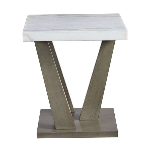 Picket House Furnishings - Graham Square End Table in Grey - T-6850-ET veiw 2