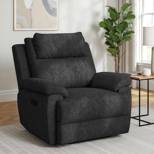 Picket House Furnishings - Guston P2 Recliner, zero gravity, memory foam in Explore Charcoal - U-17470-11650-105PP view 2