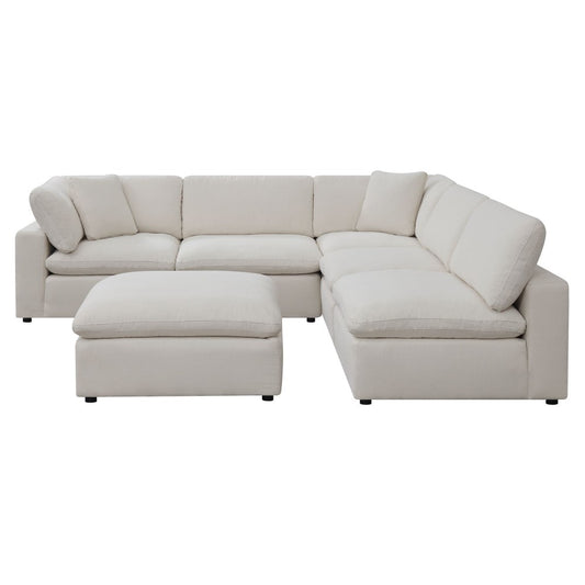 Picket House Furnishings - Haven 6pc Sectional Sofa In Cotton - UCL30556PC veiw 2