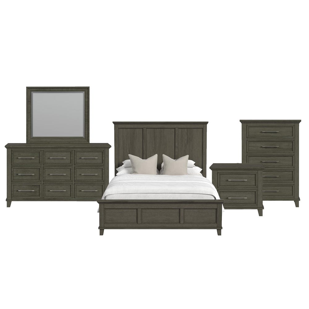 Picket House Furnishings - Henrik Queen Panel 5PC Bedroom Set in Grey - B-13030-3-QB-5PC view 3
