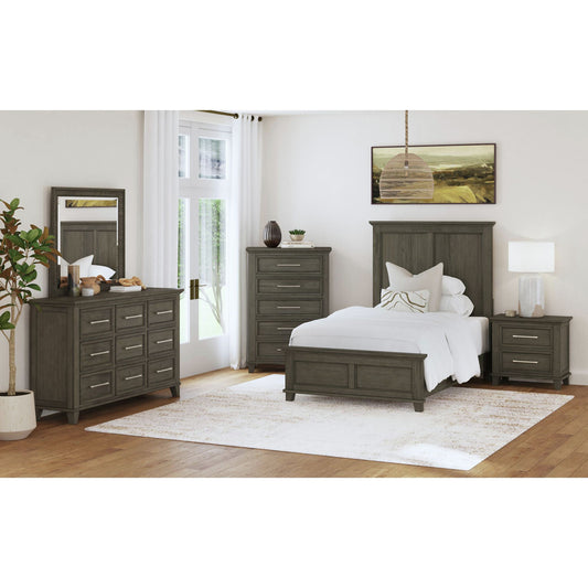 Picket House Furnishings - Henrik Twin Panel 3PC Bedroom Set in Grey - B-13030-3-TB-3PC view 2
