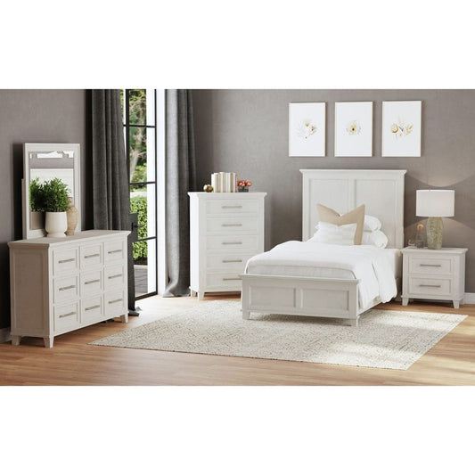 Picket House Furnishings - Henrik Twin Panel Bed in Ivory - B-13030-7-TB view 2
