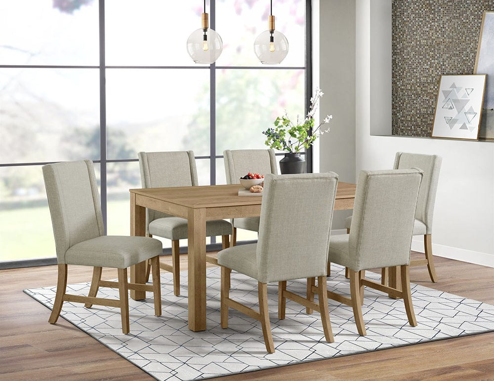 Picket House Furnishings - Holmes 7PC Standard Height Dining Set in Brown-Table and Six Chairs - D-6460-5-DT-7PC view 6