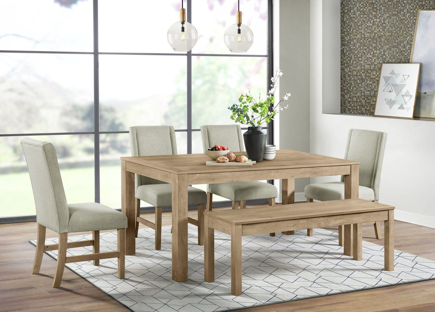 Picket House Furnishings - Holmes Rectangular Dining Table in Brown - D-6460-5-DT view 4