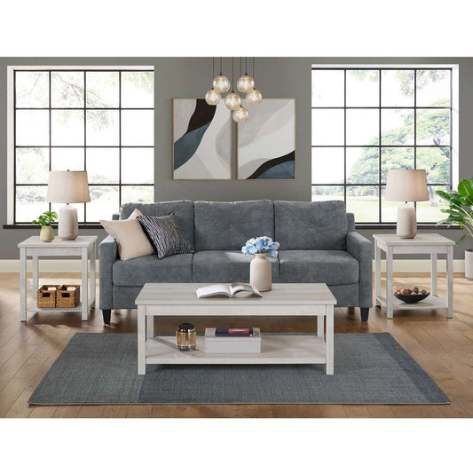 Picket House Furnishings - Holmes Three Pack Occasional Set in White - T-6460-3-OT veiw 2