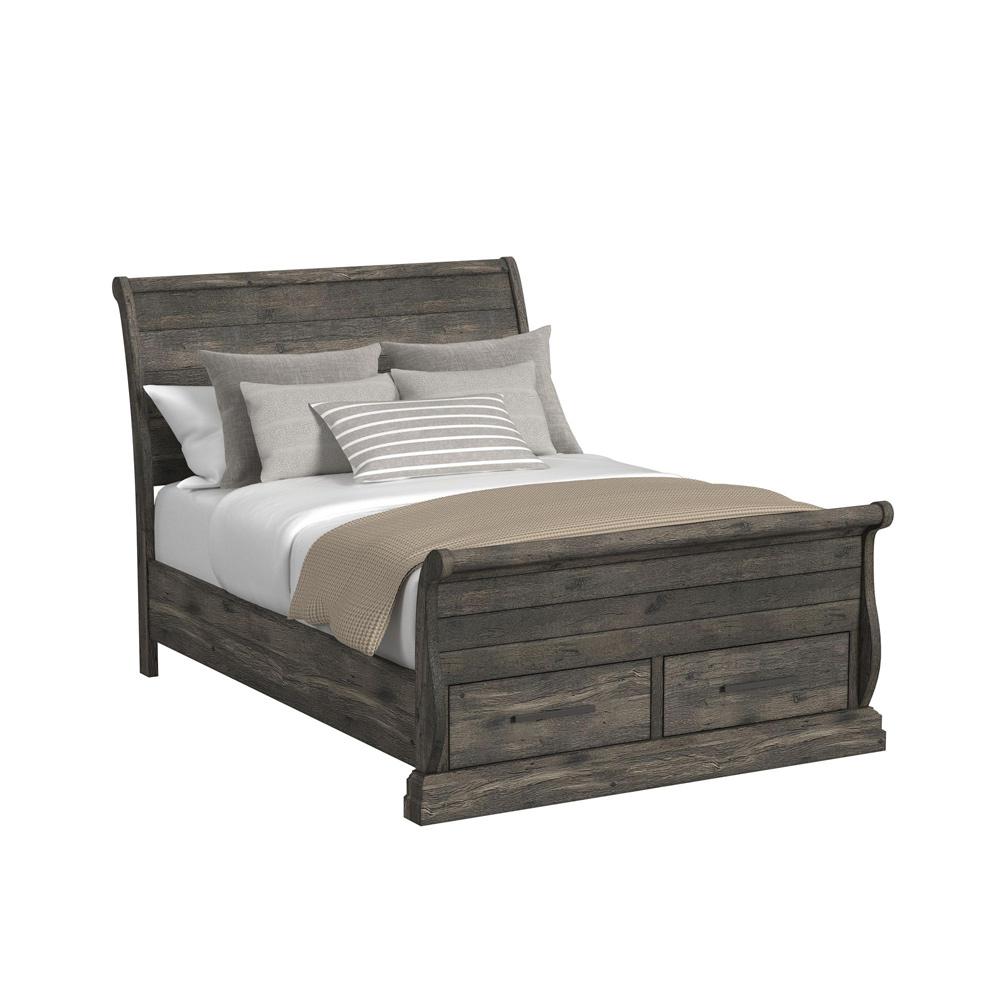 Picket House Furnishings - Hyde Full Sleigh Storage 5PC Bedroom Set in Charcoal - B-13130-8-FSLB-5PC veiw 4