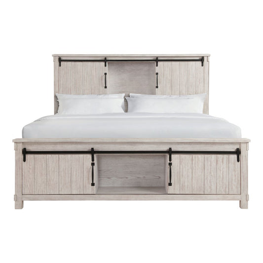 Picket House Furnishings - Jack King Platform Storage Bed in White - SC670KB veiw 2