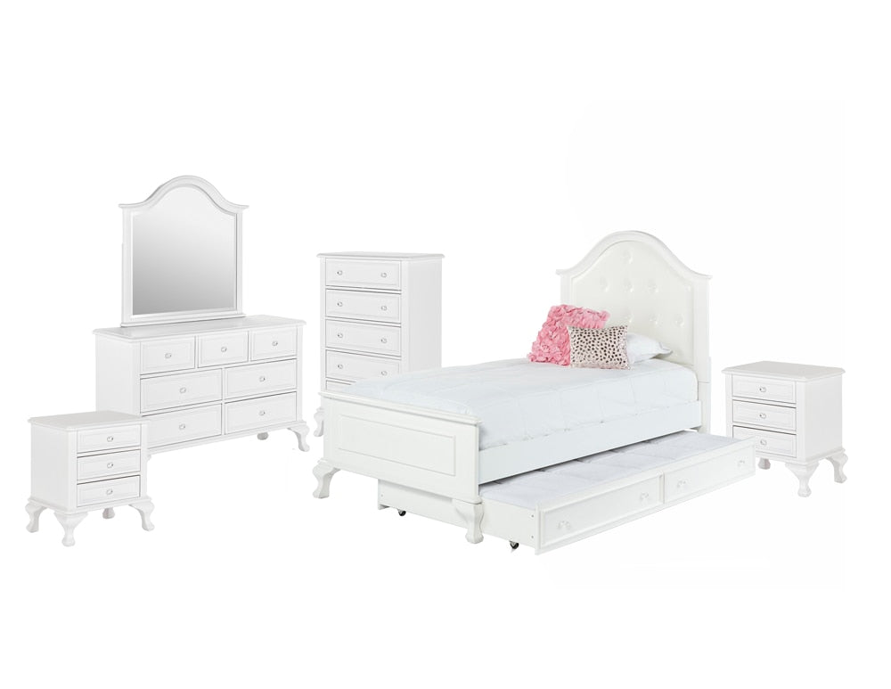 Picket House Furnishings - Jenna Twin Bed with Trundle 6 PC Set - JS700TT6PC veiw 1