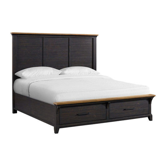 Picket House Furnishings - Johnshaven King Storage 3PC Bedroom Set in Espresso & Brown - B-16670-5-KSB-3PC view 2