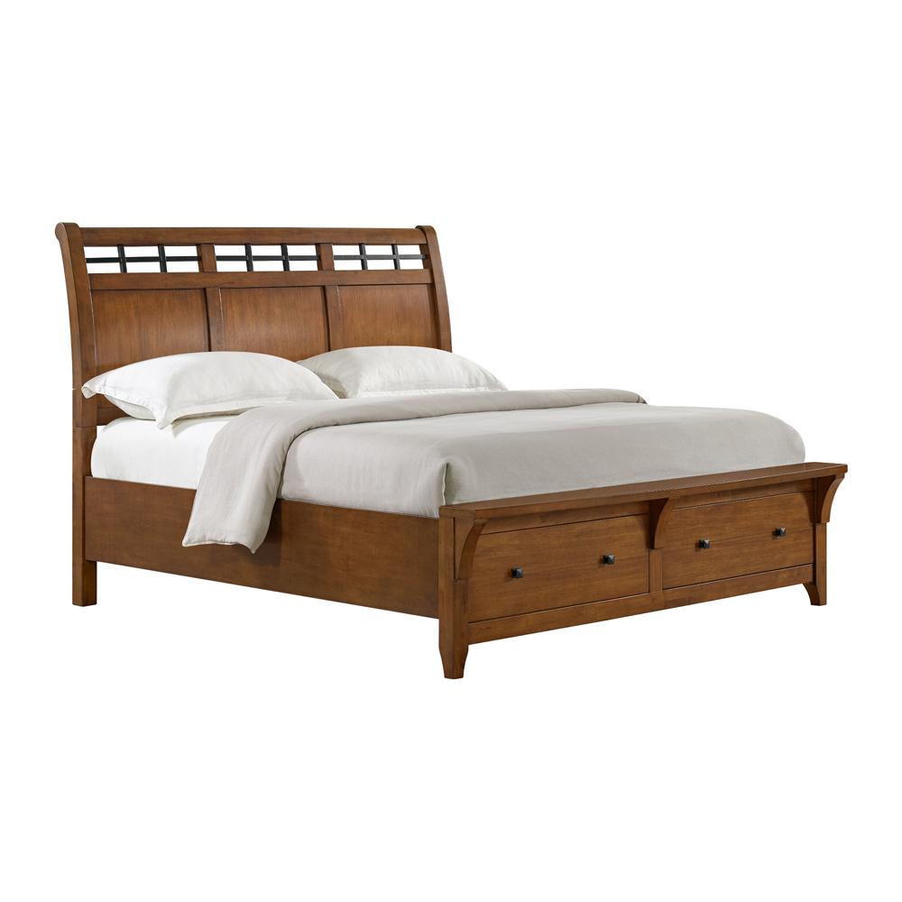 Picket House Furnishings - Joseph King Sleigh Storage 3PC Bedroom Set in Chestnut - B-15580-5-KSB-3PC veiw 4