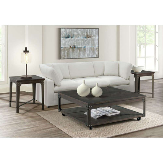 Picket House Furnishings - Kahlil Square Coffee Table in Espresso - TKN100CTSQ veiw 2
