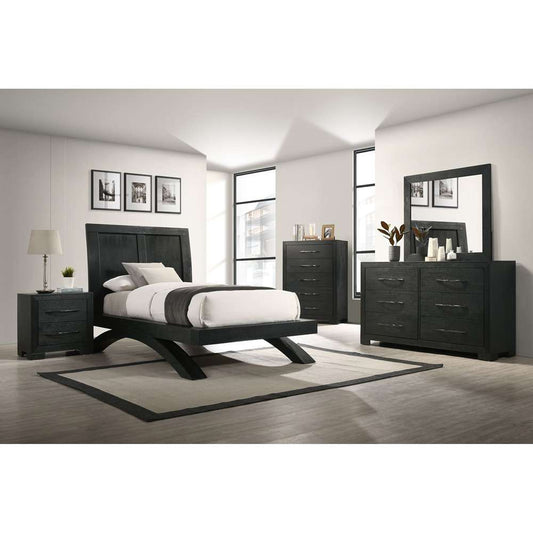 Picket House Furnishings - Kenn Twin Bed in Black - B-3410-8-TB veiw 2