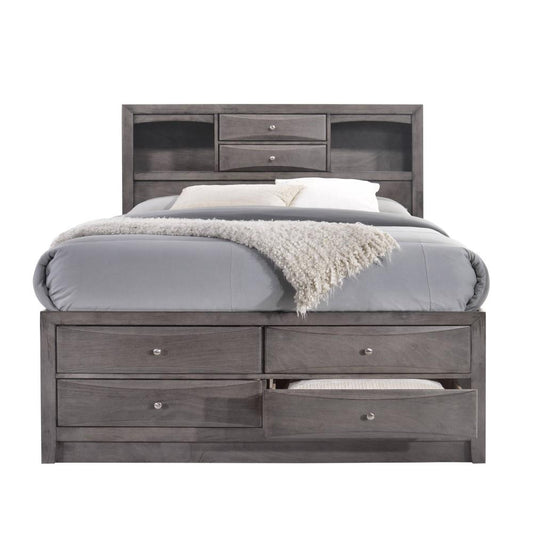 Picket House Furnishings - Madison Full Storage 5Pc Bedroom Set in Gray - EG170FB5PC veiw 2