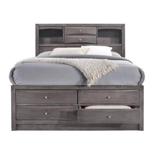 Picket House Furnishings - Madison King Storage 4Pc Bedroom Set in Gray - EG170KB4PC veiw 2